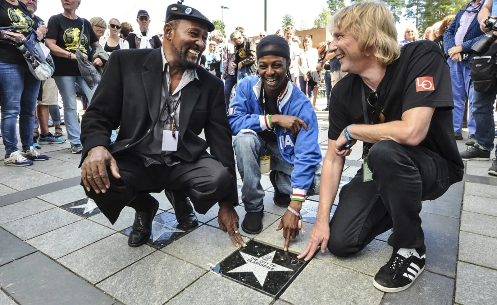 Stjernenedleggelse Blues Walk Of Fame. Foto Telen